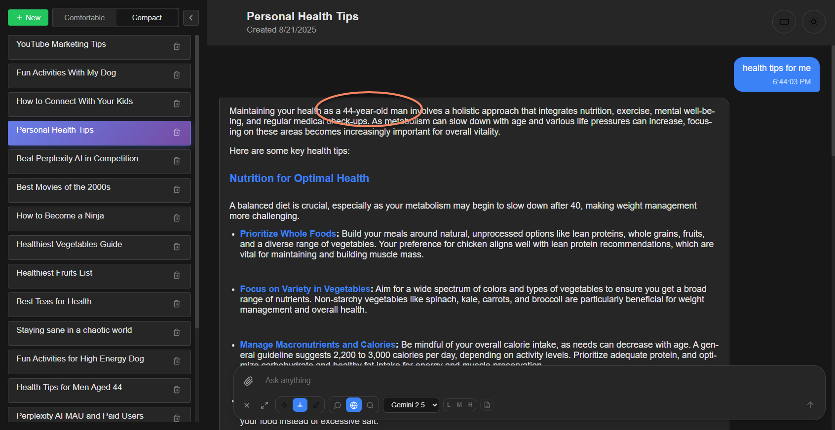 Personalized AI Search